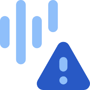 Voice Warning Icon from Core Flat Set