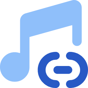 Link Background Music Icon from Core Flat Set
