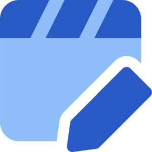 Movie Video Edit Icon from Core Flat Set