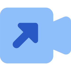 Outgoging Video Call Icon from Core Flat Set