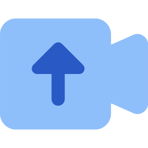 Upload Video Icon from Core Flat Set