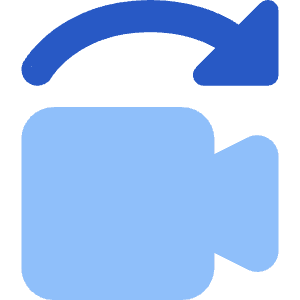 Video Camera Replacement Icon from Core Flat Set