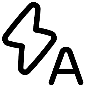 Auto Flash Icon from Plump Line - Free Set