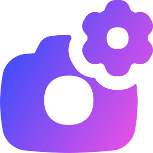 Camera Setting Gear Icon from Flex Gradient - Free Set