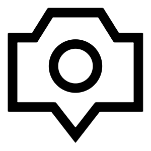 Camera Setting Pin Icon from Sharp Line - Free Set