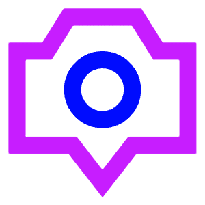 Camera Setting Pin Icon from Sharp Neon - Free Set