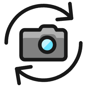 Camera Settings Flip 1 Icon from Ultimate Colors - Free Set