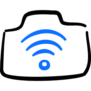 Camera Settings Wifi Icon from Freehand Duotone - Free Set