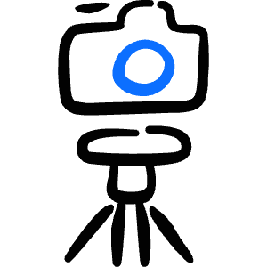 Camera Tripod Icon from Freehand Duotone - Free Set