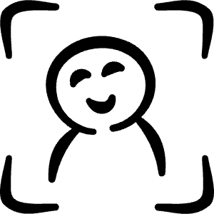 Composition Man Icon from Freehand Line - Free Set