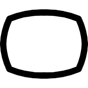 Composition Oval Icon from Core Line - Free Set