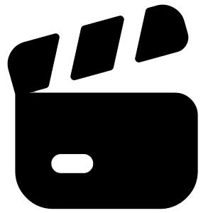 Film Slate Icon from Flex Solid - Free Set