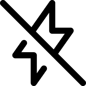 Flash Off Icon from Core Line - Free Set