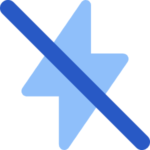 Flash Off Icon from Core Flat - Free Set