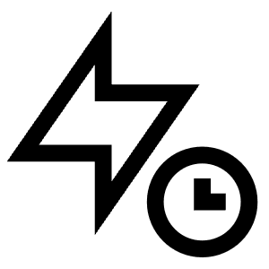 Flash Timer Icon from Sharp Line - Free Set