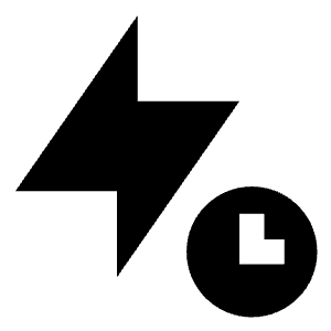 Flash Timer Icon from Sharp Solid - Free Set