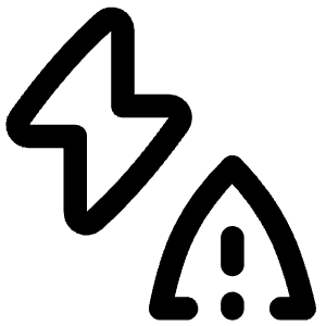 Flash Warning Icon from Flex Line - Free Set