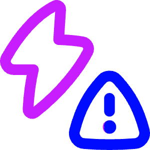Flash Warning Icon from Flex Neon - Free Set