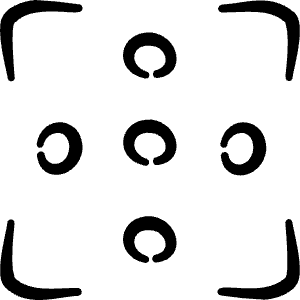 Focus Cross Icon from Freehand Line - Free Set