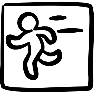 Focus Motion Icon from Freehand Line - Free Set