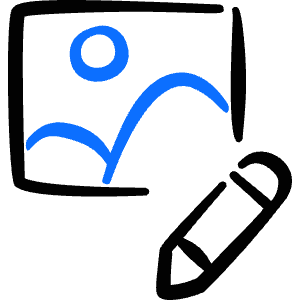 Image File Edit Icon from Freehand Duotone - Free Set