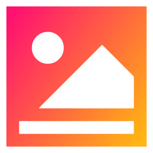 Landscape 2 Icon from Sharp Gradient- Free Set