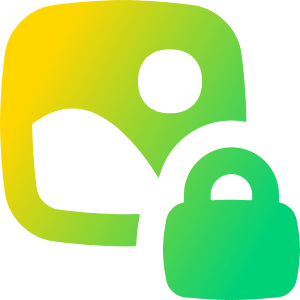 Landscape Lock Icon from Flex Gradient - Free Set