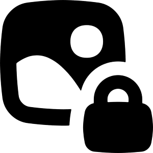 Landscape Lock Icon from Flex Solid - Free Set