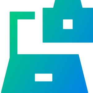 Laptop Camera Icon from Sharp Gradient- Free Set