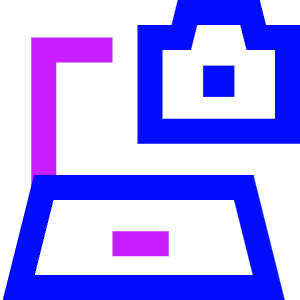 Laptop Camera Icon from Sharp Neon - Free Set