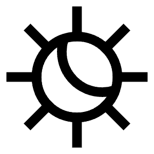 Light Dark Mode Icon from Sharp Line - Free Set