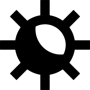 Light Dark Mode Icon from Sharp Remix - Free Set
