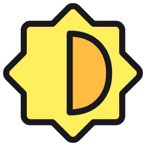Light Mode Bright Dark Icon from Ultimate Colors - Free Set