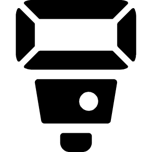 Photography Equipment Flash Light Icon from Ultimate Bold - Free Set