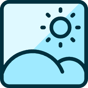 Picture Sun Icon from Ultimate Duotone - Free Set