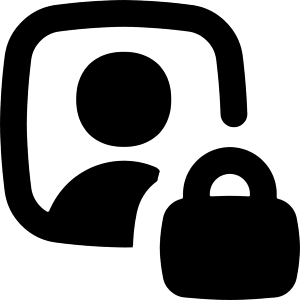 Portrait Lock Icon from Flex Remix - Free Set