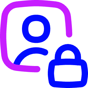 Portrait Lock Icon from Flex Neon - Free Set