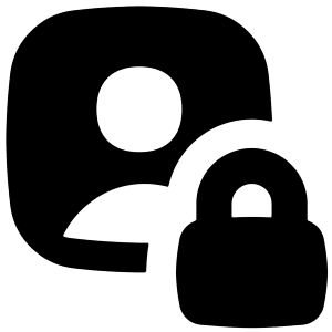 Portrait Lock Icon from Flex Solid - Free Set