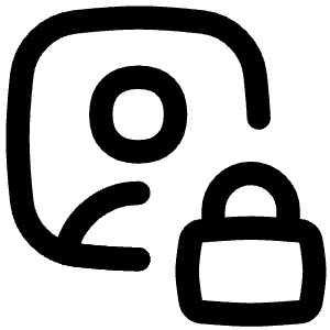 Portrait Lock Icon from Flex Line - Free Set