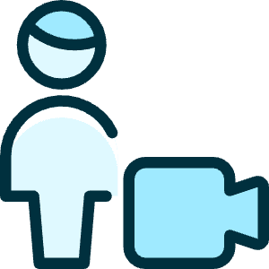 Single Man Actions Video Icon from Ultimate Duotone - Free Set