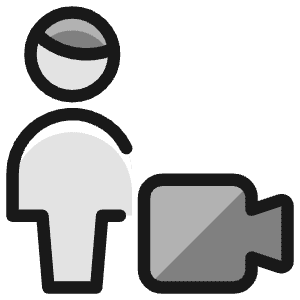 Single Man Actions Video Icon from Ultimate Colors - Free Set