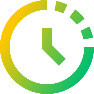 Time Lapse Icon from Sharp Gradient- Free Set