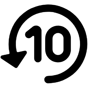 Timer 10 Icon from Ultimate Bold - Free Set