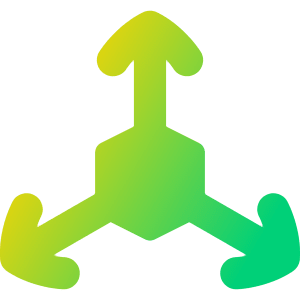 3d Coordinate Axis Icon from Flex Gradient - Free Set