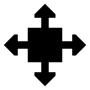 3d Move Icon from Sharp Solid - Free Set