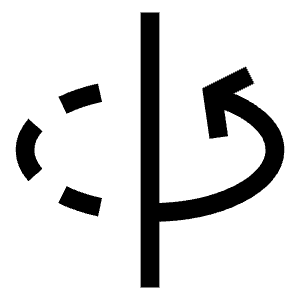 3d Rotate Y Axis Icon from Sharp Line - Free Set