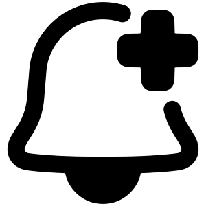 Add Bell Notification Icon from Plump Remix - Free Set