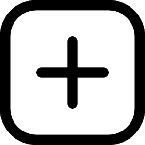 Add Square Icon from Core Line - Free Set