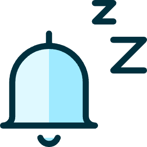 Alarm Bell Sleep 1 Icon from Ultimate Duotone - Free Set