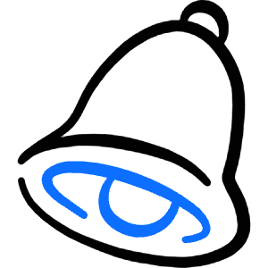 Alert Alarm Bell Icon from Freehand Duotone - Free Set